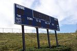 Football Scoreboard. MLK H.S. Riverside, Ca