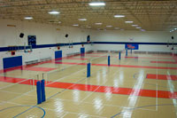 steel, aluminum or carbon fiber volleyball systems