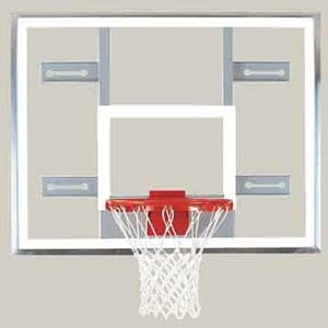 Picture of Bison 42" x 54" Side Court Conversion Glass Backboard
