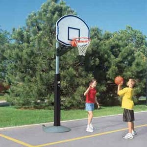 Picture of Bison Qwik-Change Outdoor Portable/Adjustable Basketball Goal