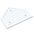 Picture of Champro White Molded Waffle Bottom Rubber Home Plate - 1" Thickness; 3-Spike