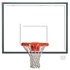 Picture of Gared 42" x 54" Rectangular Glass Backboard with Steel Frame