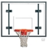 Picture of Gared® 42" x 54" Auxiliary Rectangular Glass Backboard with Steel Frame