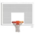 Picture of Gared 42" x 72" Perforated Steel Rectangular Backboard with Target and Border