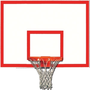 Picture of Gared 42" x 60" Steel Rectangular Backboard with Target and Border