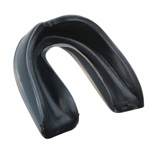 Black New Wilson Single Density Adult Mouthguard without Strap 