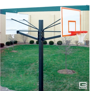 Picture of Gared 6" Endurance Playground Basketball Double Backboard System