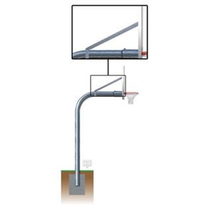 Picture of Gared Braces and Hardware for 3-1/2" Gooseneck Basketball Posts