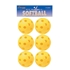 Picture of Champion Sports Plastic Softball Retail Pack Of 6 Yellow