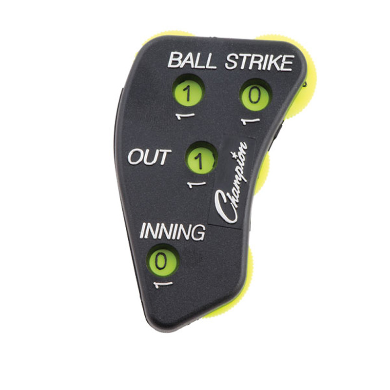 Out Ball Strike Inning Champion Sports 4-Wheel CALL ORDER Umpire Indicator 