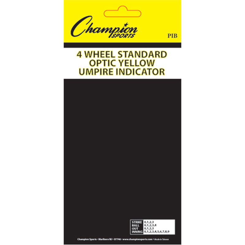 Champion Sports 4 Wheel Optic Yellow Call Order Umpire Indicator Pi4 for sale online 