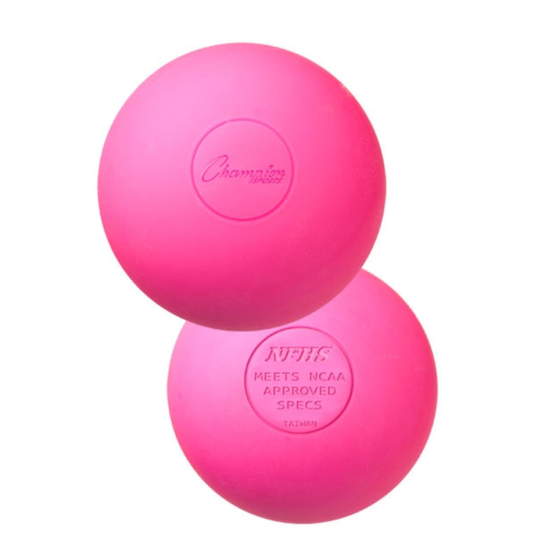 Champion Sports Official Size Rubber Lacrosse Ball Pack of 12 Pink 