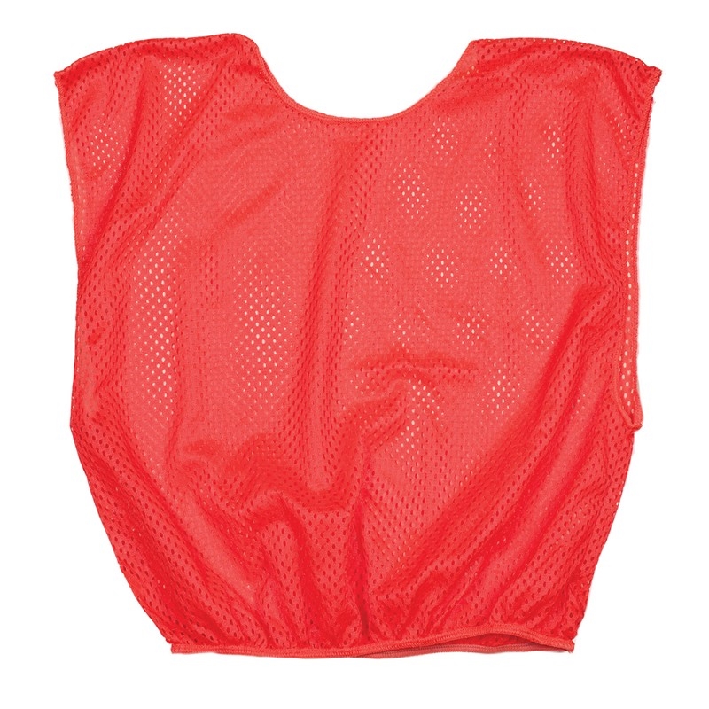 Sportime Youth Mesh Scrimmage Vest, Red