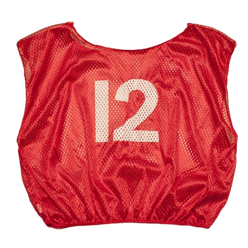 1 dozen Champion Sports Adult Numbered Practice Vest, 