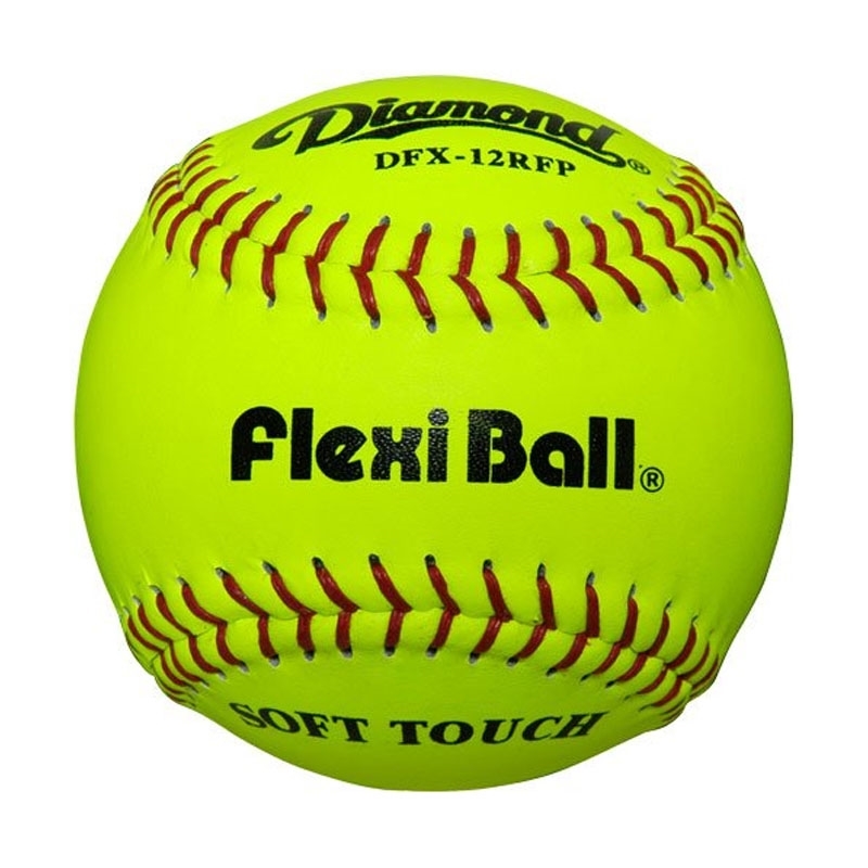 Diamond Flexi Ball Leather Practice Softballs 12 Ball Pack 