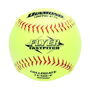 Picture of Diamond Sports Softball NFHS Collegiate Red Stitch 12" Fast Pitch - Synthetic Cover