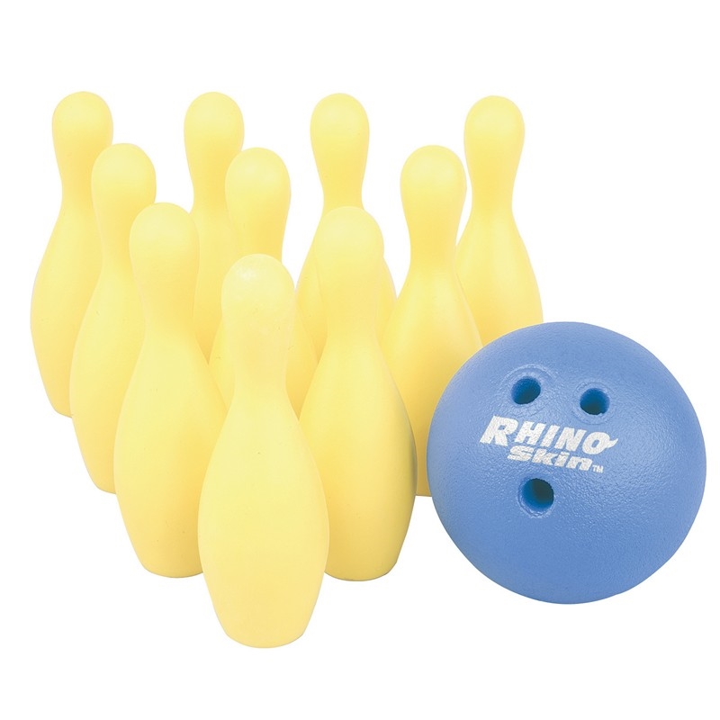 Champion Sports Rhino Skin® Multi-Color Foam Bowling Pins w/ Foam Ball 