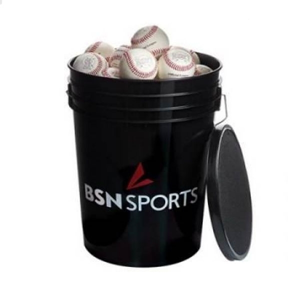 BSN SPORTS™ Bucket with 36 Mark 1™ Official League Baseballs. Sports ...