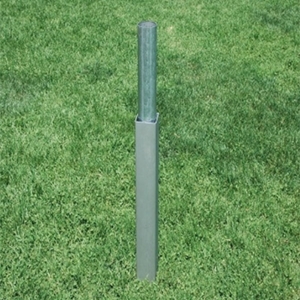 Picture of Fold-A-Goal Semi-Permanent 4" Square Aluminum Soccer Goals Ground Sleeves