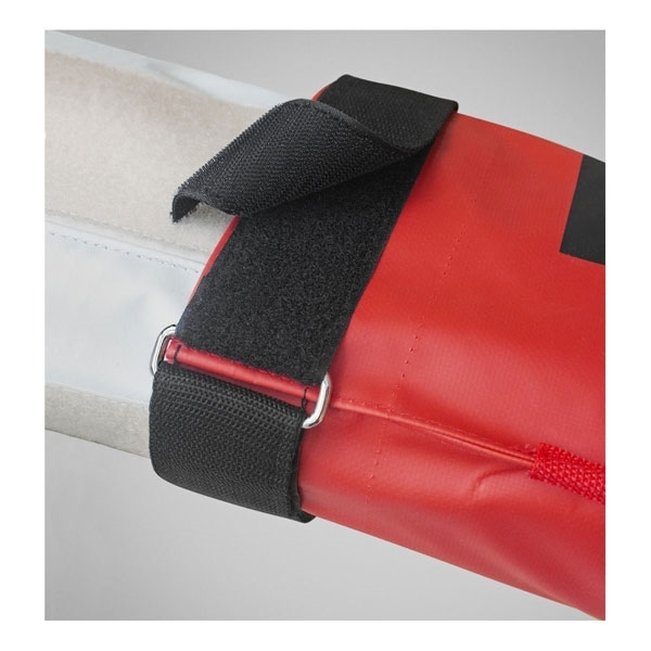 Gutter vacuum pole bag with side and shoulder strap