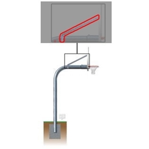 Picture of Gared Braces and Hardware for 4-1/2" Gooseneck Basketball Posts