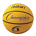 Picture of Champion Sports Yellow Pro Rubber Basketball  RBB1YL