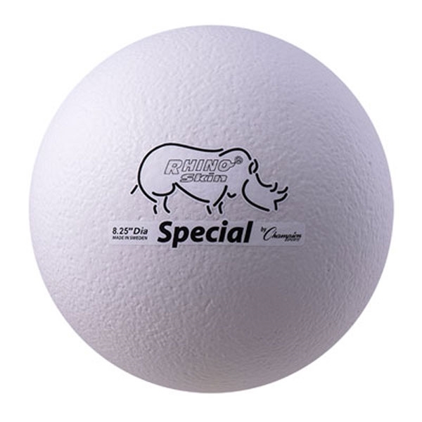 Champion Sports BA343P Rhino Skin 8.25 in. Special Ball - White