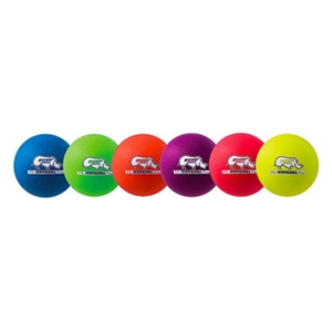Picture of Champion Sports 6 Inch Rhino Skin Neon Rainbow Dodgeball Set