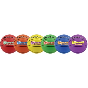 Picture of Champion Sports 8 Inch Rhino Skin Super Squeeze Basketball Set