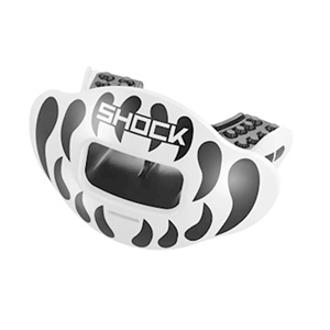 Shock Doctor Sport Max Airflow Mouth Guard White With Black Fangs Football for sale online 
