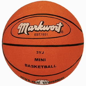 Picture of Markwort Mini Rubber Basketball Orange Size 3