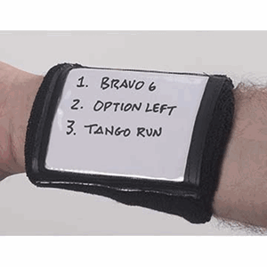Picture of Markwort Youth Single Window Black Play Card Holder Wristband