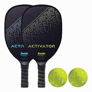 Picture of Activator 2 Player Wood Paddle & Pickleball Set