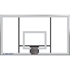 Picture of Jaypro 72"W x 42"H Acrylic Rectangular Outdoor Backboard
