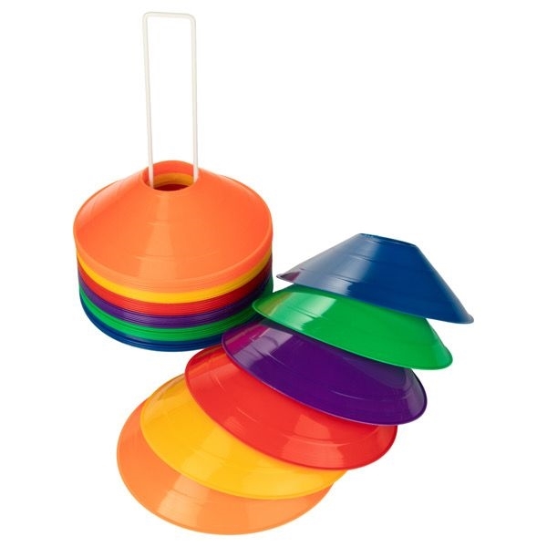 Set Of 10 Numbered Sports Cones - 9 Inch Agility Markers For Soccer, Training, Drills