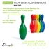Picture of Champion Sports Multi-Color Plastic Bowling Pin Set