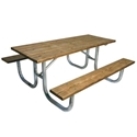 Picture of BSN 6' Walk-Thru Heavy Duty Picnic Table 1275995