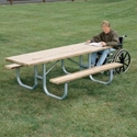 Picture of BSN 8' ADA Double Sided Heavy Duty Picnic Table 1276015