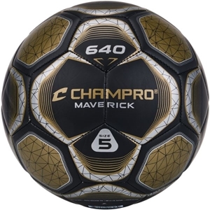 Picture of Champro Maverick Soccer Ball Black, Vegas Gold SB640