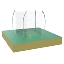 Picture of Jaypro Shot Cage Throwing Sector with Safety Nets