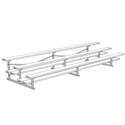 Picture of Jaypro 3 Row Double Foot Plank All Aluminum Bleachers