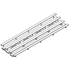 Picture of Jaypro 4 Row Double Foot Plank All Aluminum Bleachers