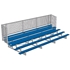 Picture of Jaypro 5 Row Single Foot Plank with Guard Rail & Powder Coated Bleachers