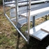 Picture of Jaypro 5 Row Single Foot Plank with Chain Link Rail & Powder Coated Bleachers