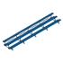 Picture of Jaypro 3 Row Single Foot Plank Tip & Roll Powder Coated Bleachers