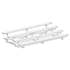 Picture of Jaypro 4 Row  Double Foot Plank Tip & Roll Bleachers