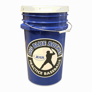 Picture of JUGS Big Blue Bucket with Youth League Pearl Baseballs