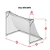 Picture of Kwik Goal 8H X 24W X 3D X 8 1/2B 120MM Solid Braid Knotless Soccer Goal Net