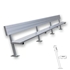 Picture of Jaypro Player Benches with Seat Back Surface Mount