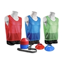 Picture of Kwik Goal Red Blue Green Mini Cone & Vest Pack